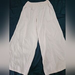 Jones New York Wide Leg Smocked Waist Trousers